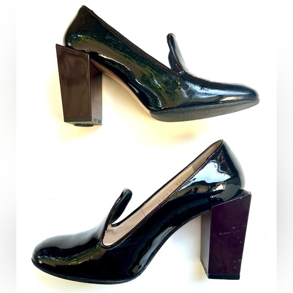 Carlo Pazolini Block Heel Patent Pomps, size 37.5, 7.5 - Picture 4 of 10